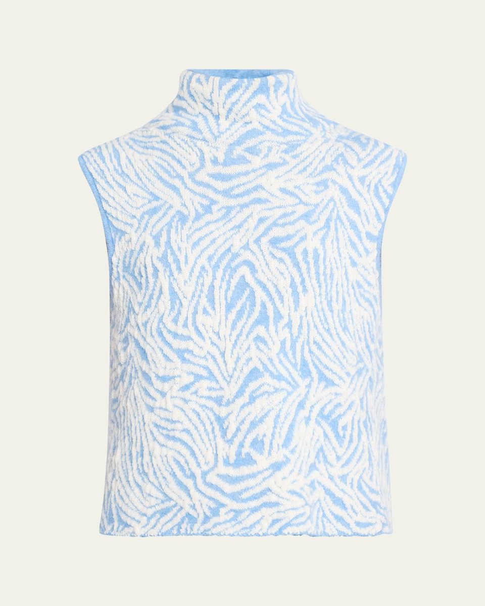 Bev Animal Jacquard Sweater Vest